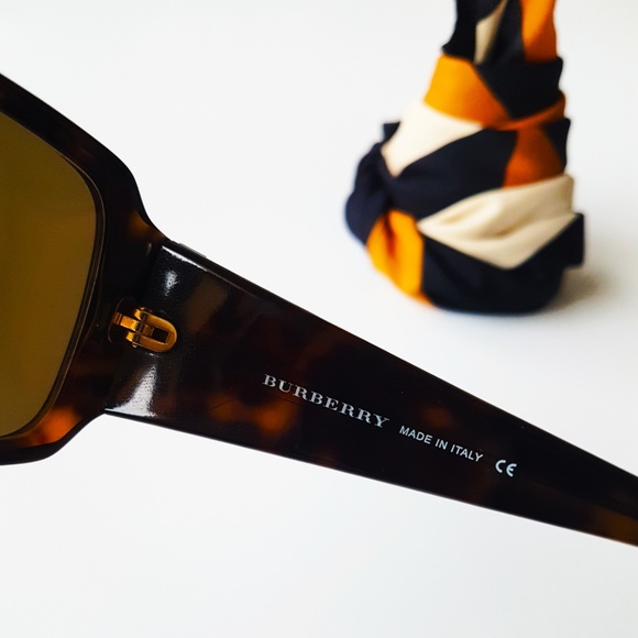 Burberry Sunglasses Brown Tortoise Shades Fashion - Picture 7 of 8